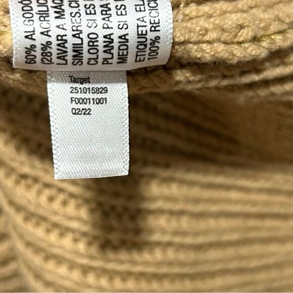 Kika Vargas x Target Gold Metallic Cable Knit Tank Top Sweater 3X - Picture 10 of 12